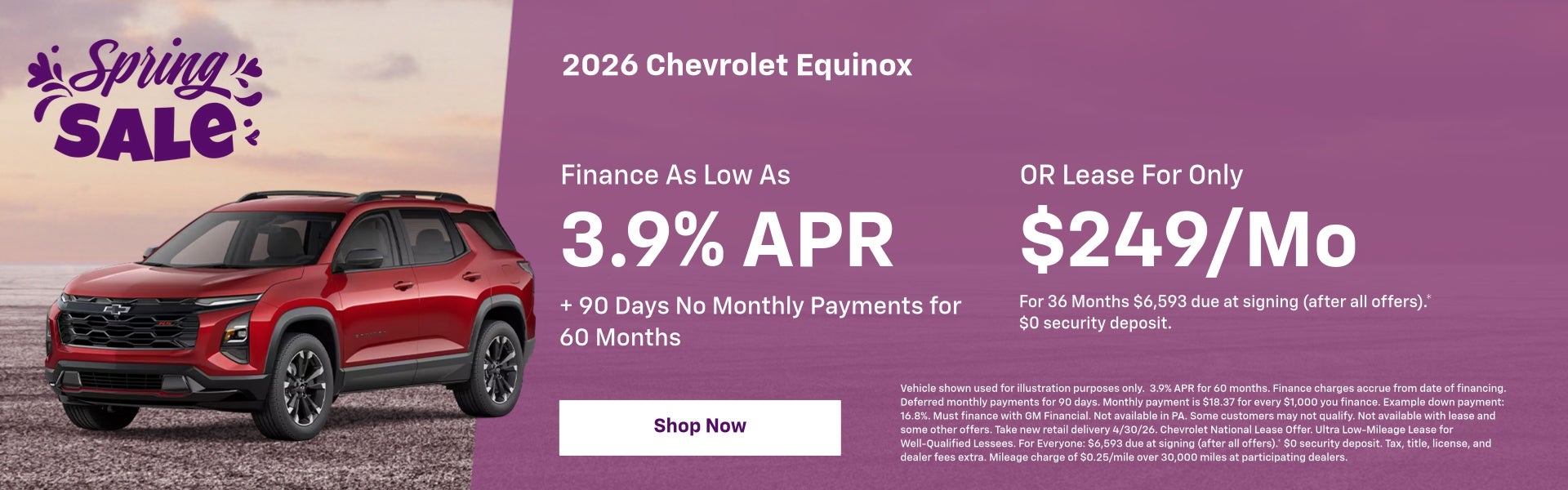 2026 Chevy Equinox April Specials