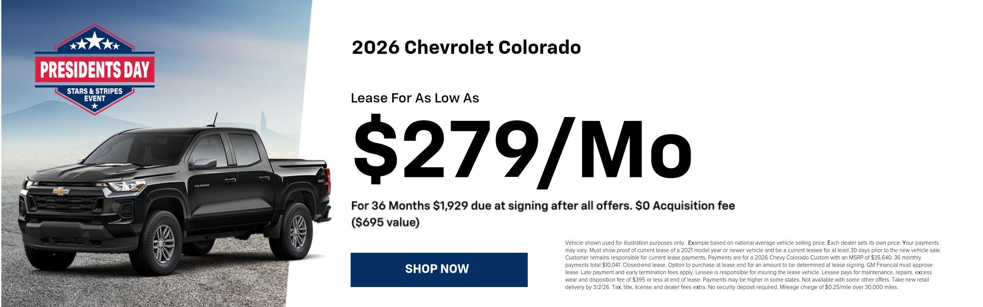 2026 Chevrolet Colorado | February Specials