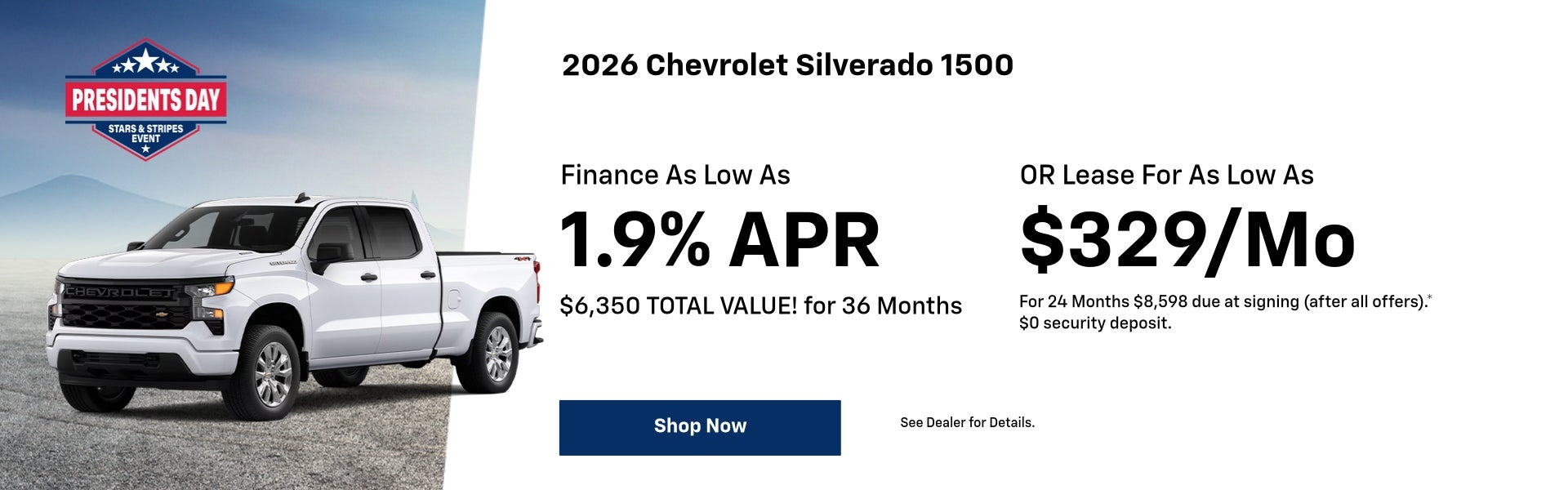 2026 Chevrolet Silverado 1500 | February Specials