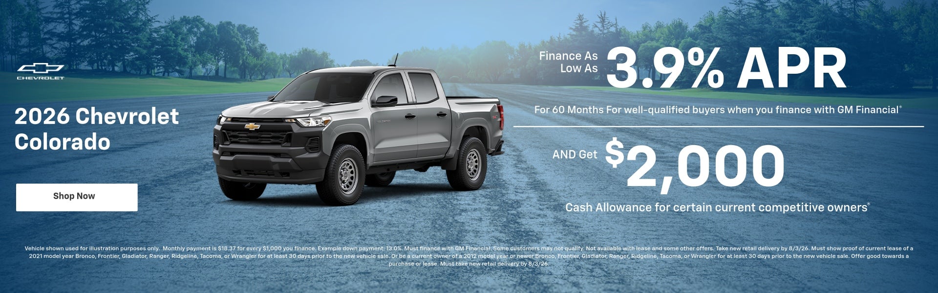 2026 Chevy Colorado July Specials