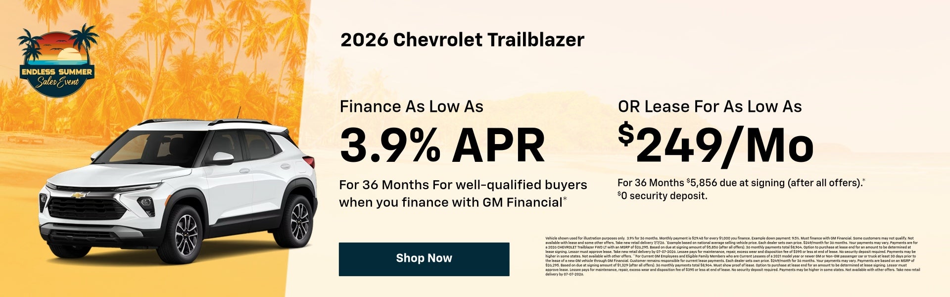 2026 Chevrolet Trailblazer June Specials