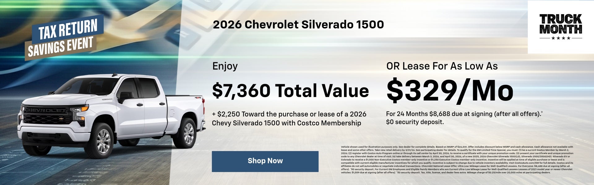 2026 Chevrolet Silverado 1500 March Specials