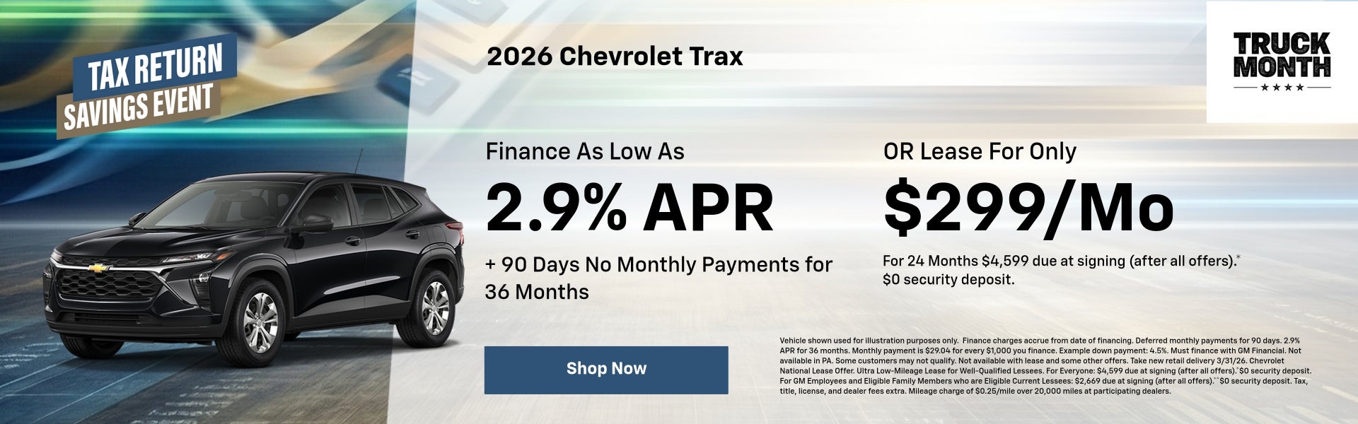 2026 Chevrolet Trax March Specials