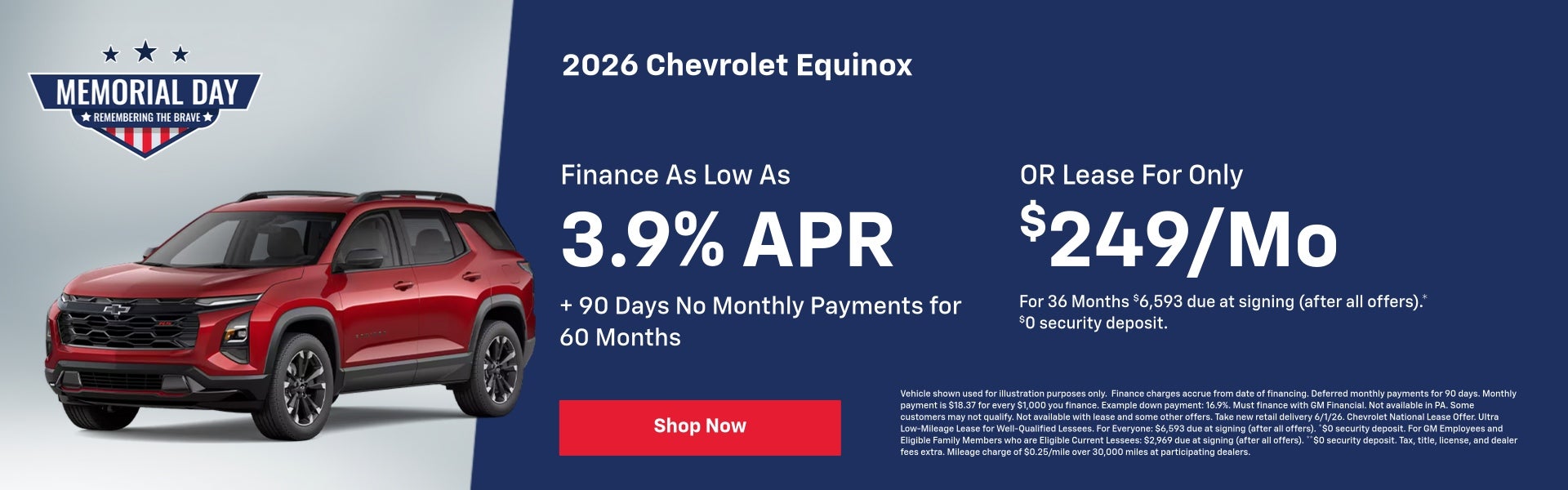 2026 Chevy Equinox May Specials