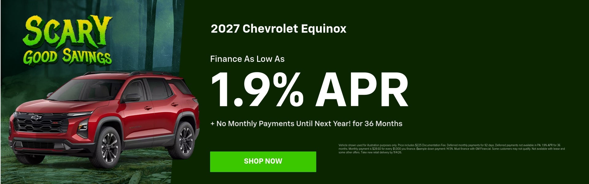 2027 Chevy Equinox October Specials